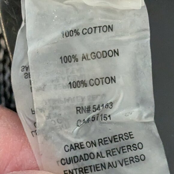 CALVIN KLEIN Black White Cotton Knit Long Sleeve Cowl Neck Sweater; Size S - Picture 4 of 5